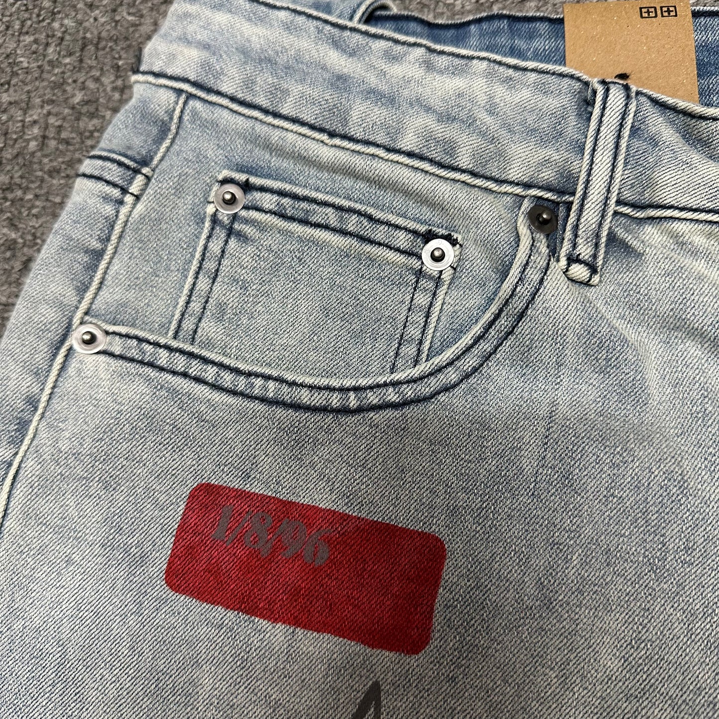 Ksubi Graffiti Slim Jeans Light Indigo