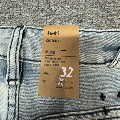Ksubi Graffiti Slim Jeans Light Indigo