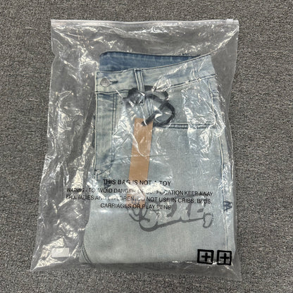Ksubi Graffiti Slim Jeans Light Indigo