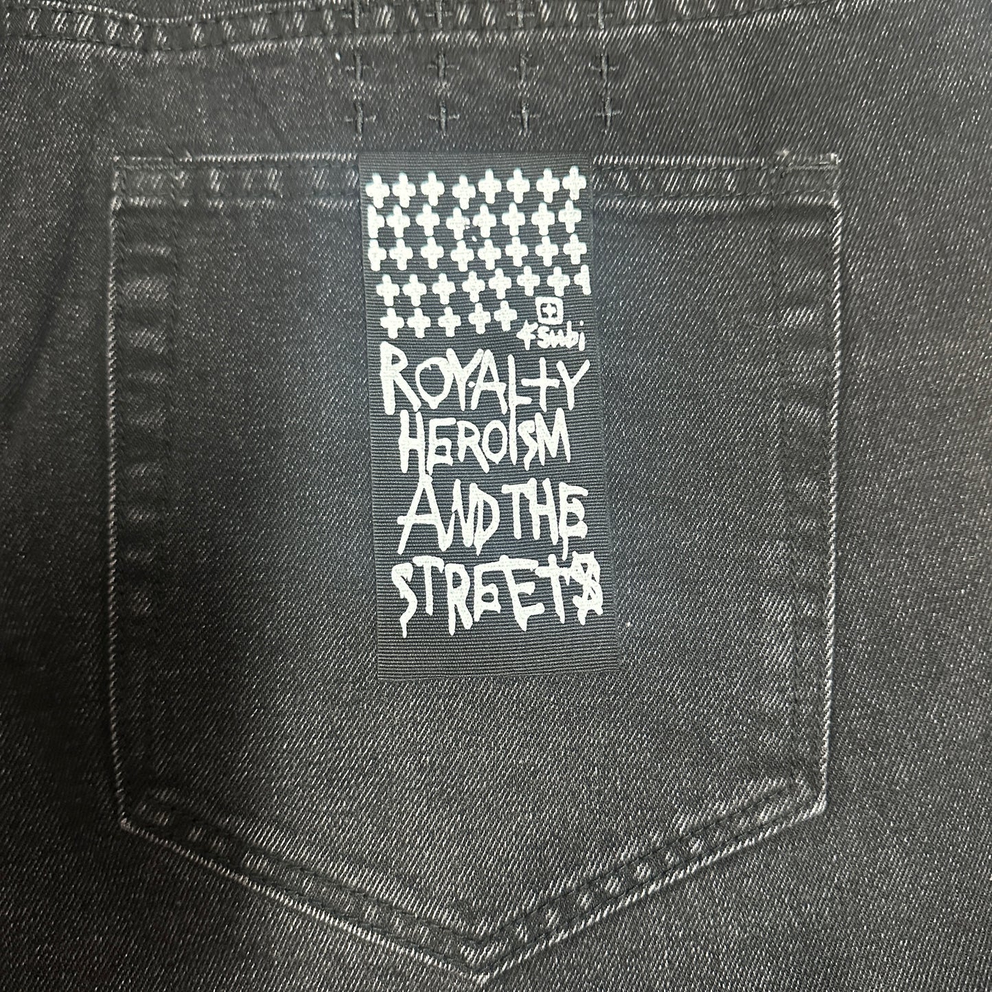 Ksubi Anti K Contrast Stitch Relaxed Jeans Black