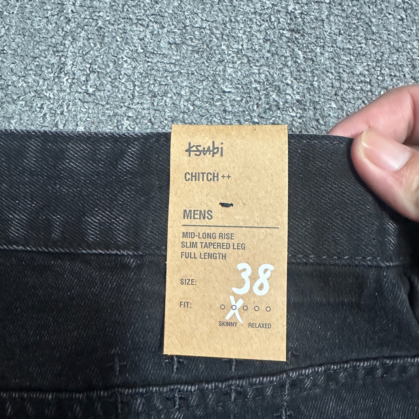 Ksubi Anti K Contrast Stitch Relaxed Jeans Black
