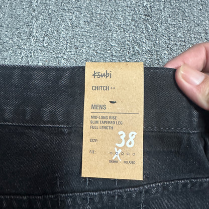 Ksubi Anti K Contrast Stitch Relaxed Jeans Black