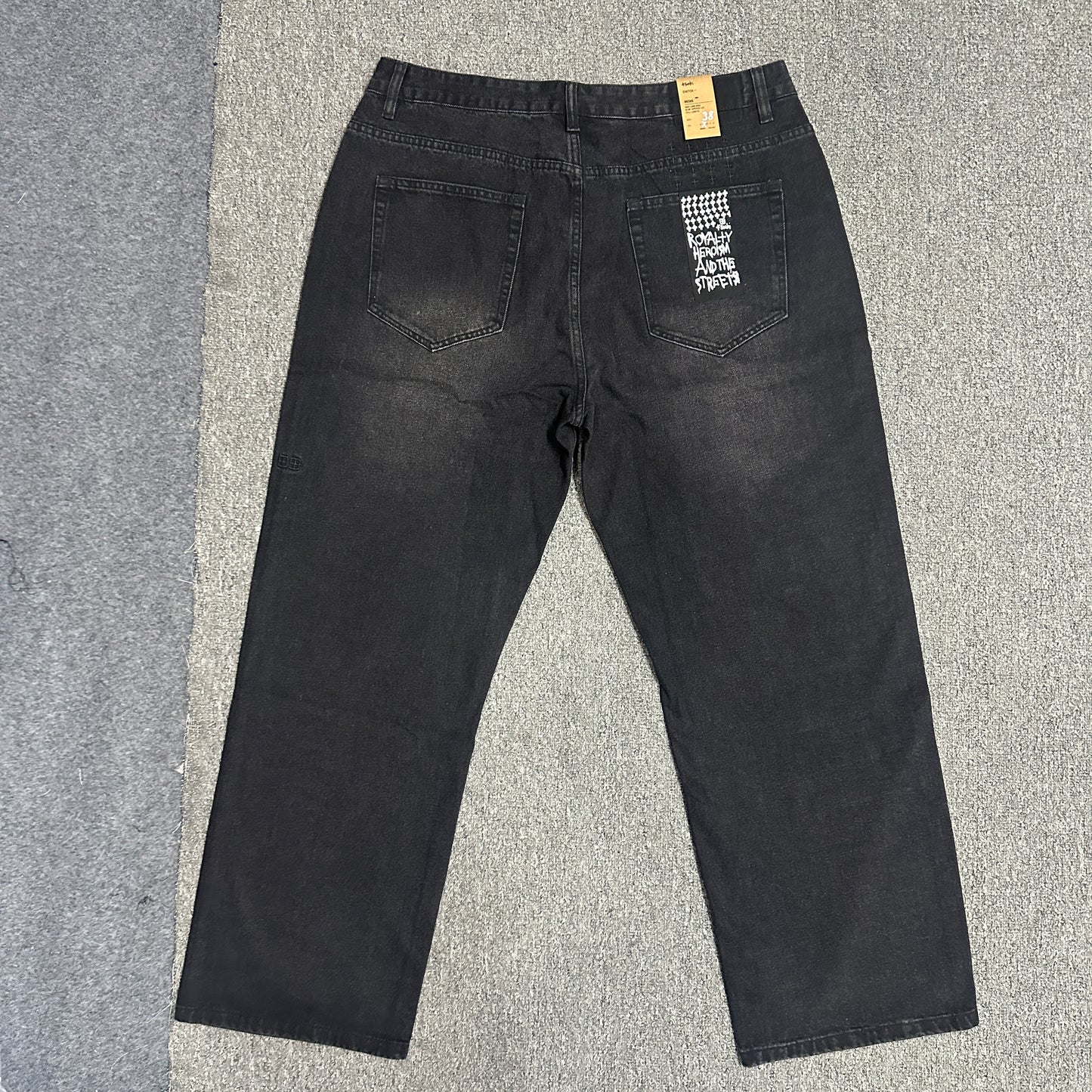 Ksubi Anti K Contrast Stitch Relaxed Jeans Black