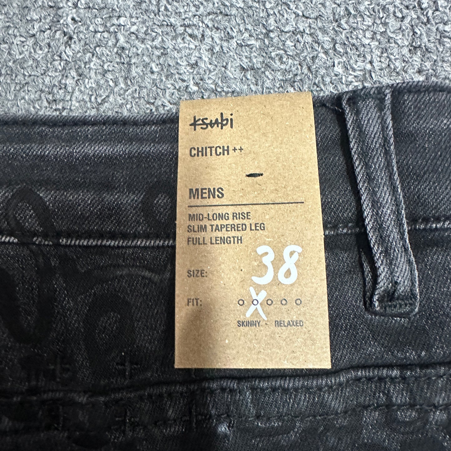 Ksubi Monogram Slim Jeans Black