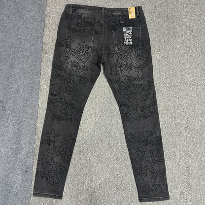 Ksubi Monogram Slim Jeans Black