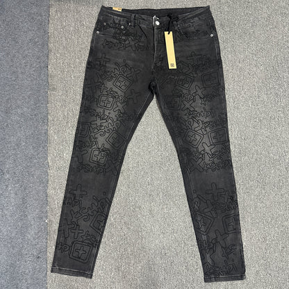 Ksubi Monogram Slim Jeans Black