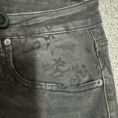Ksubi Monogram Slim Jeans Black