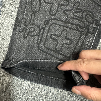 Ksubi Monogram Slim Jeans Black
