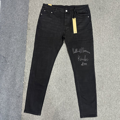 Ksubi Distressed Slim Jeans Black K05