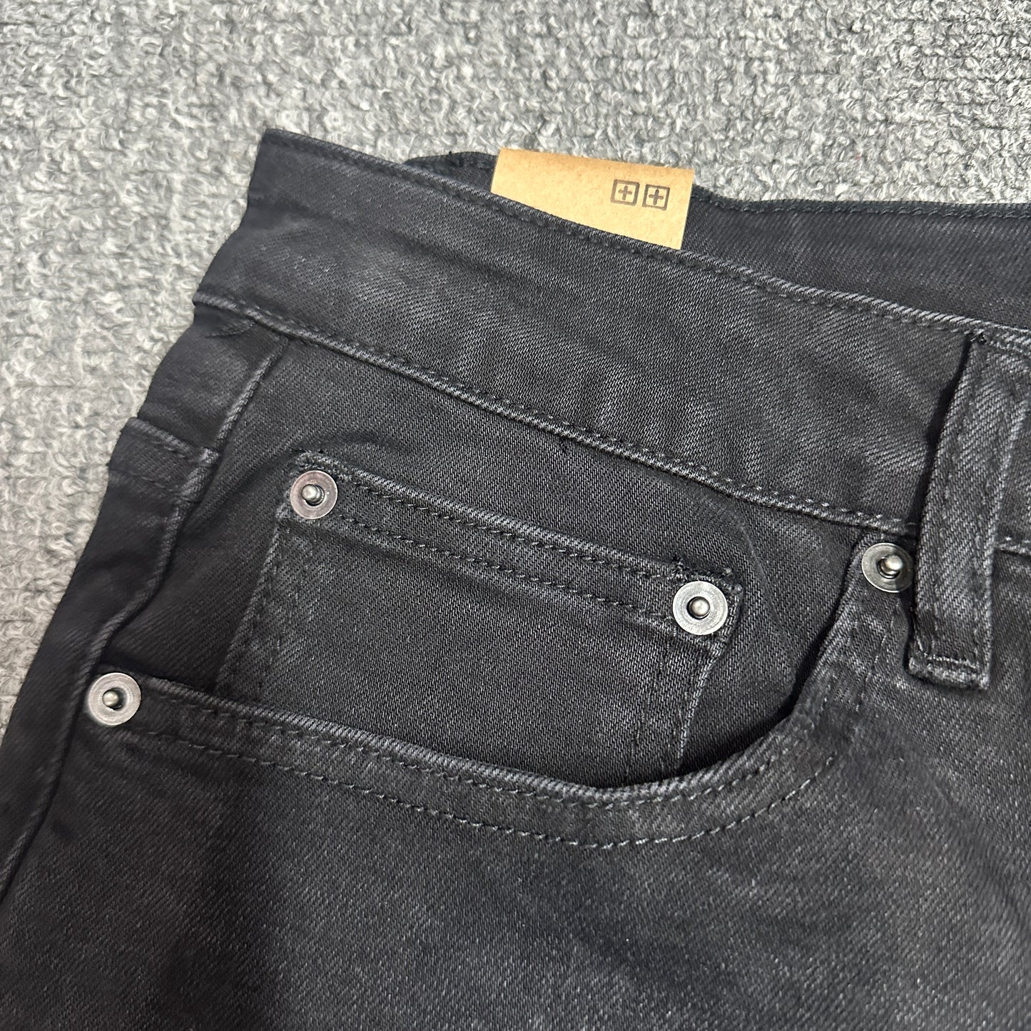 Ksubi Distressed Slim Jeans Black K05