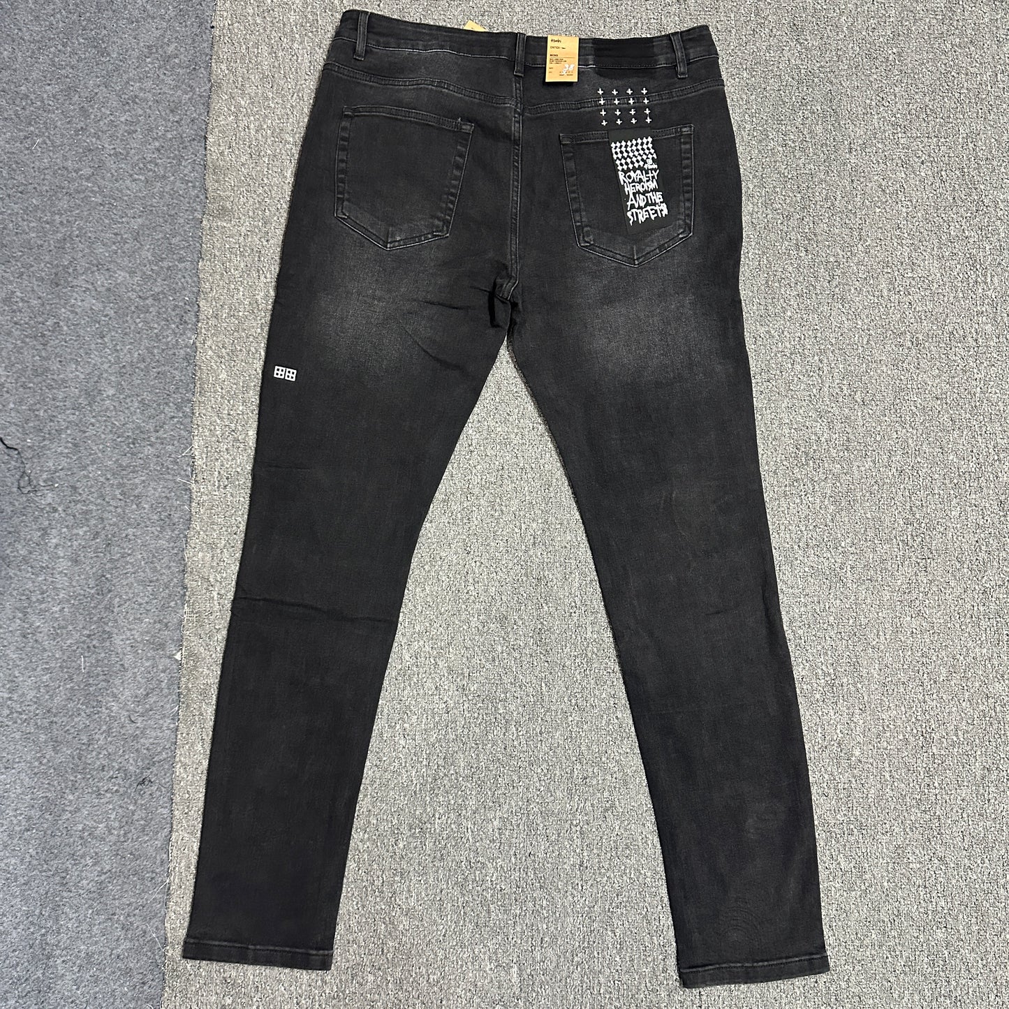 Ksubi Chitch Red Logo Distressed Jeans Washed Black