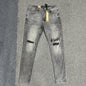 Ksubi Graffiti Distressed Slim Jeans Grey
