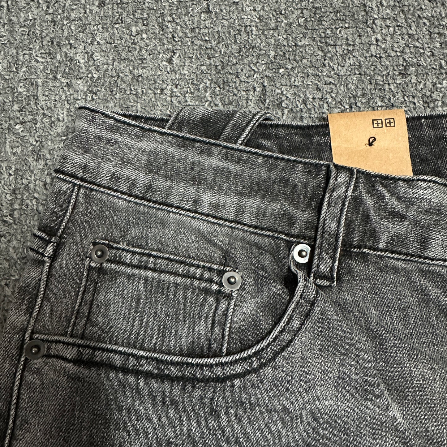 Ksubi Graffiti Distressed Slim Jeans Grey