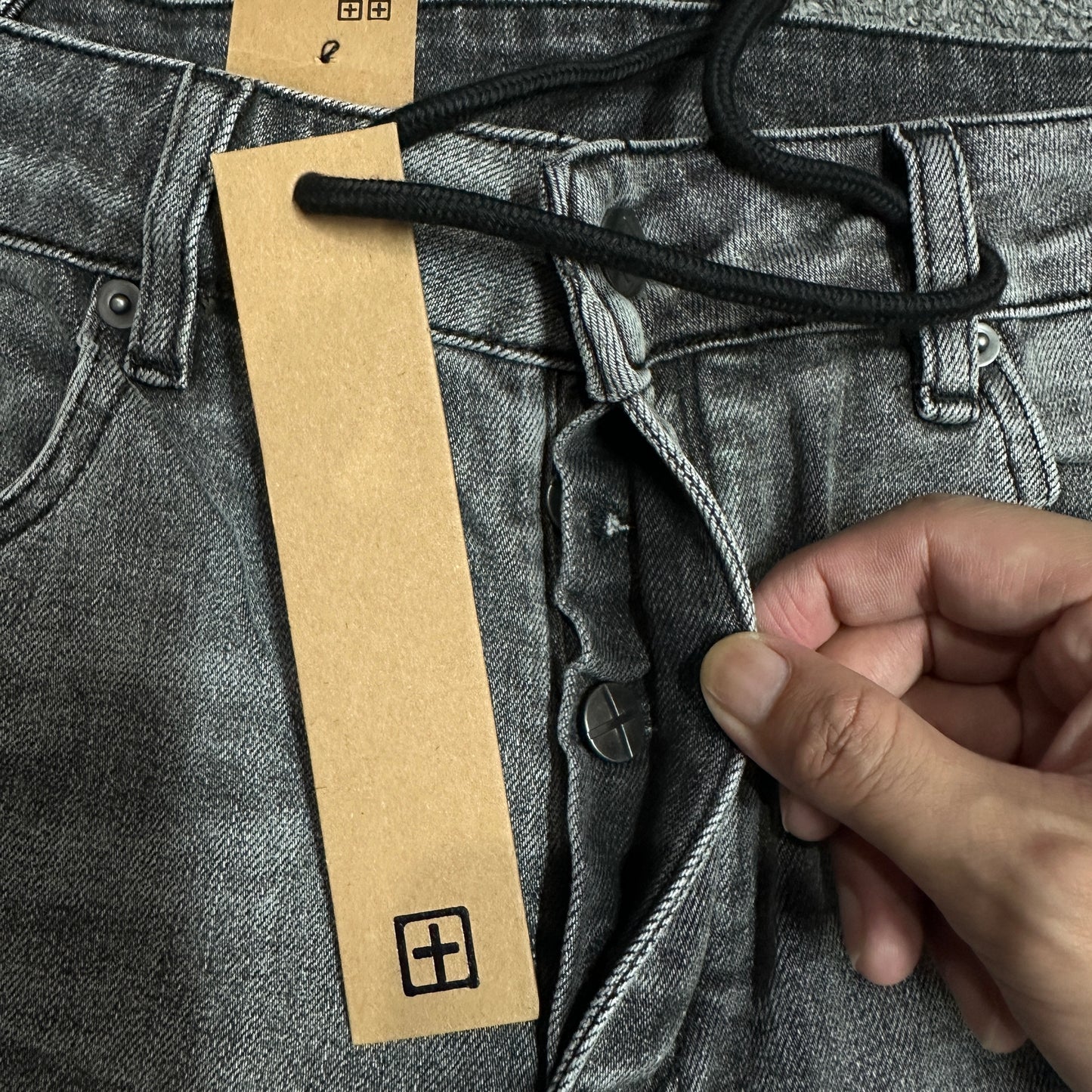 Ksubi Graffiti Distressed Slim Jeans Grey