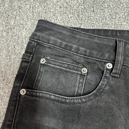 Ksubi Chitch Red Logo Distressed Jeans Washed Black