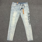 Ksubi Vertical Logo Skinny Jeans Light Indigo