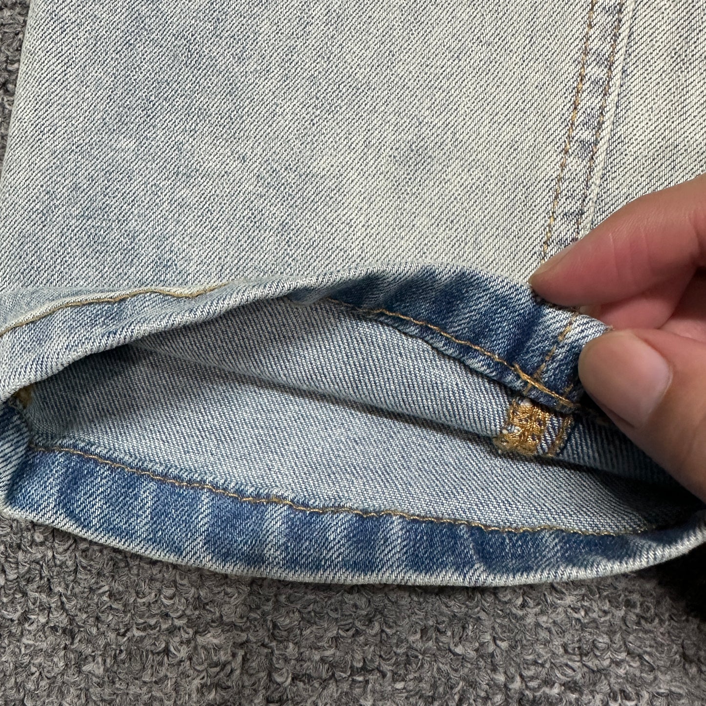 Ksubi Vertical Logo Skinny Jeans Light Indigo