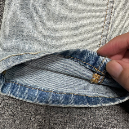 Ksubi Vertical Logo Skinny Jeans Light Indigo