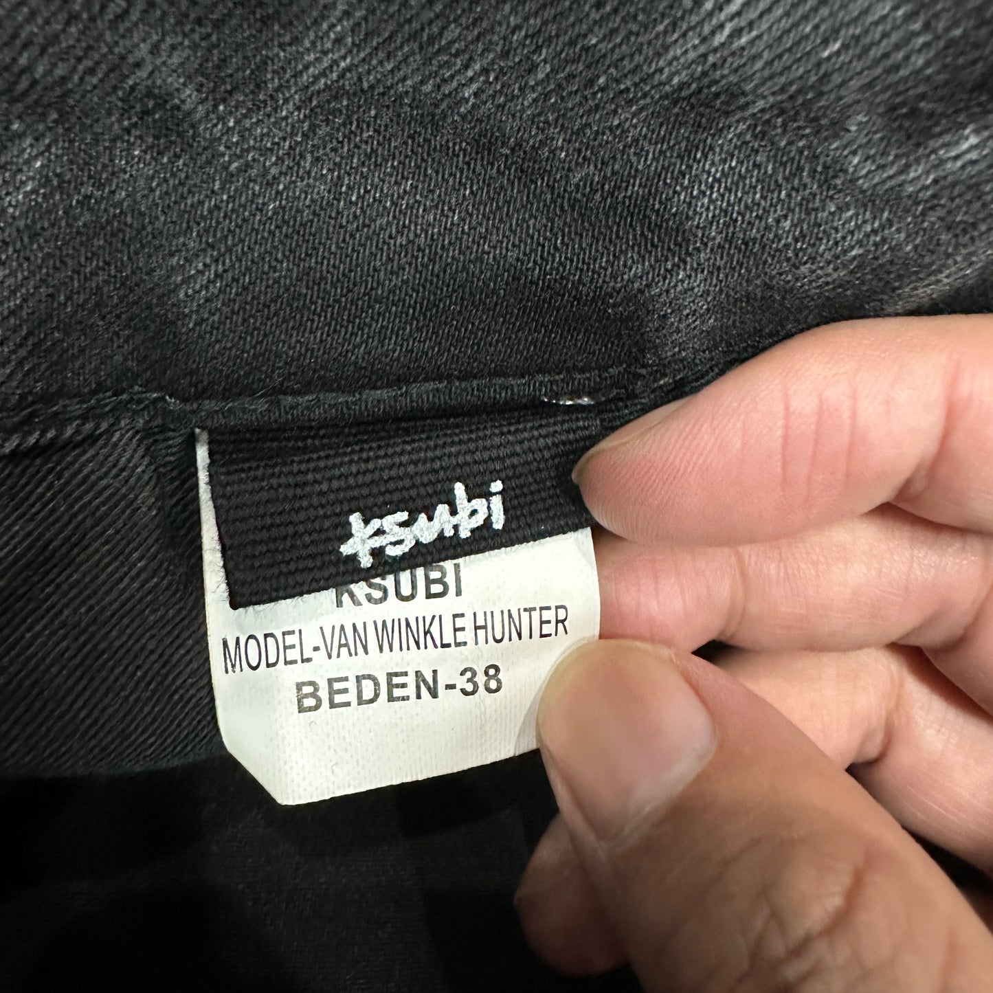 Ksubi Chitch Distressed Slim Jeans Washed Black
