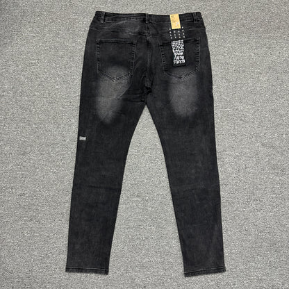 Ksubi Chitch Distressed Slim Jeans Washed Black