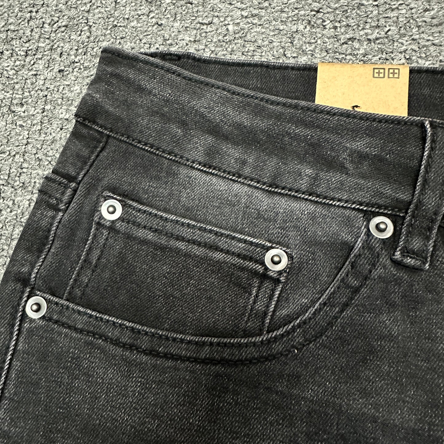 Ksubi Chitch Distressed Slim Jeans Washed Black