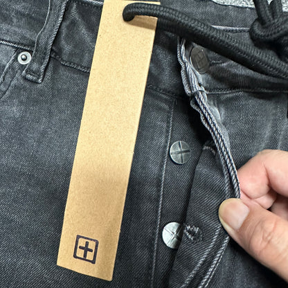 Ksubi Chitch Distressed Slim Jeans Washed Black