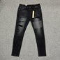 Ksubi Distressed Slim Jeans Black K10
