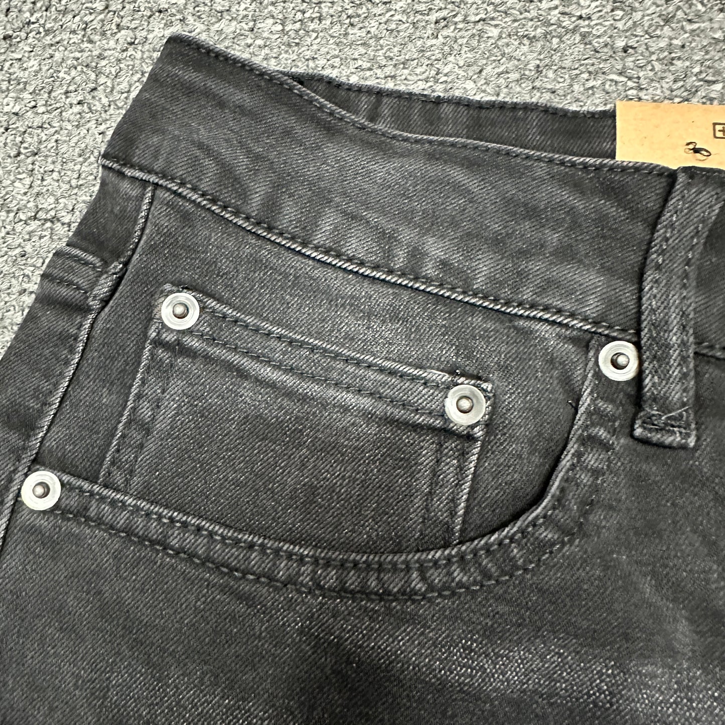 Ksubi Distressed Slim Jeans Black K10