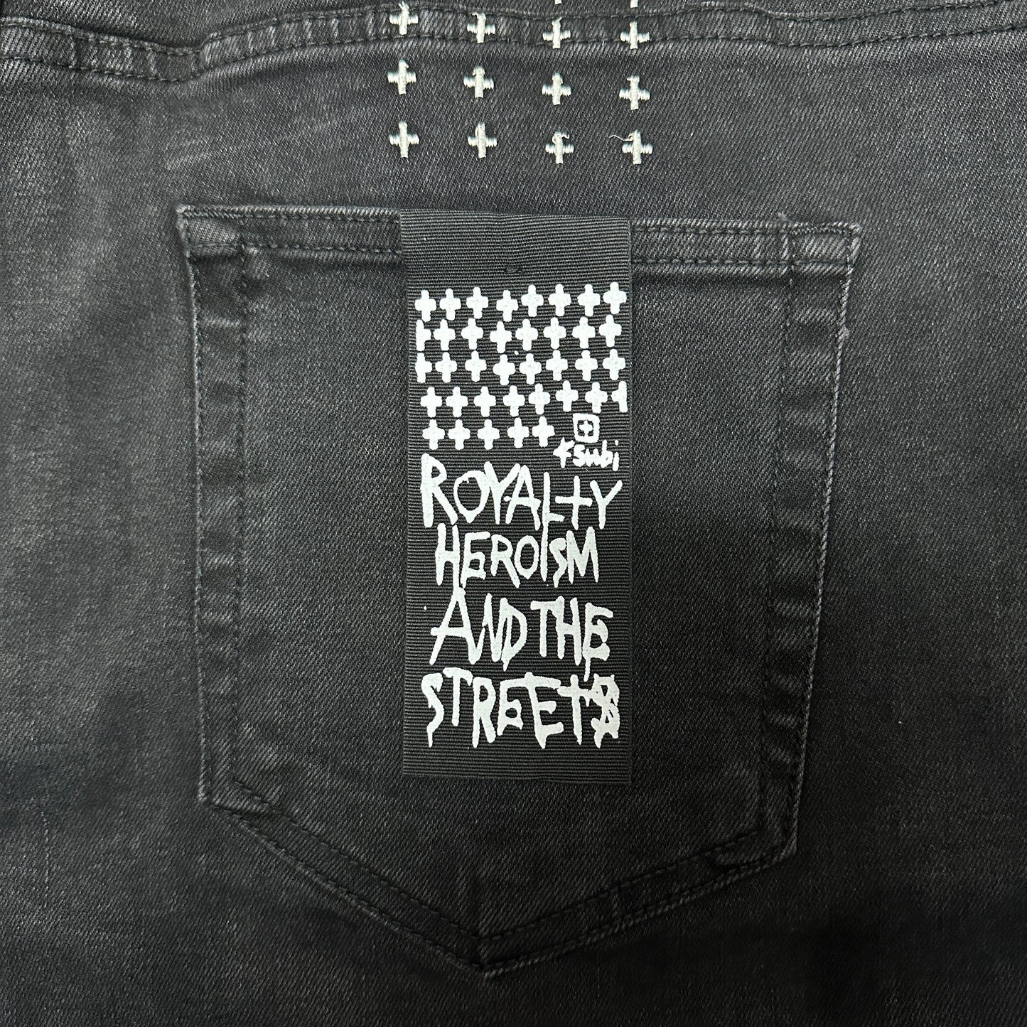 Ksubi Graphic Slim Jeans Black K11
