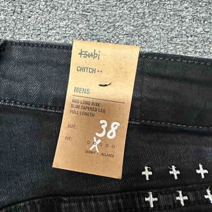 Ksubi Graphic Slim Jeans Black K11