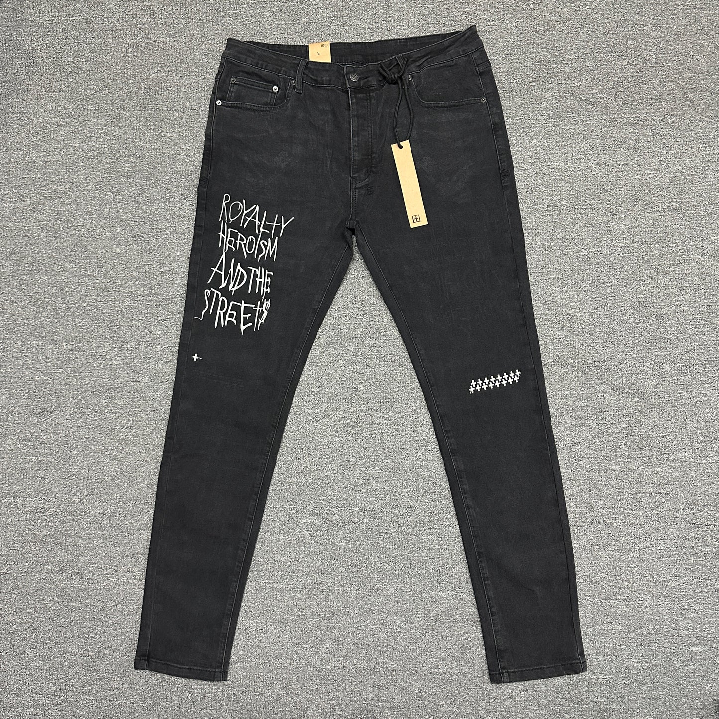 Ksubi Graphic Slim Jeans Black K11