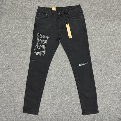 Ksubi Graphic Slim Jeans Black K11