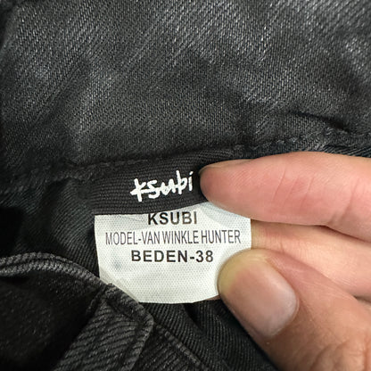 Ksubi Chitch Ripped Slim Jeans Washed Black