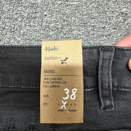 Ksubi Chitch Ripped Slim Jeans Washed Black