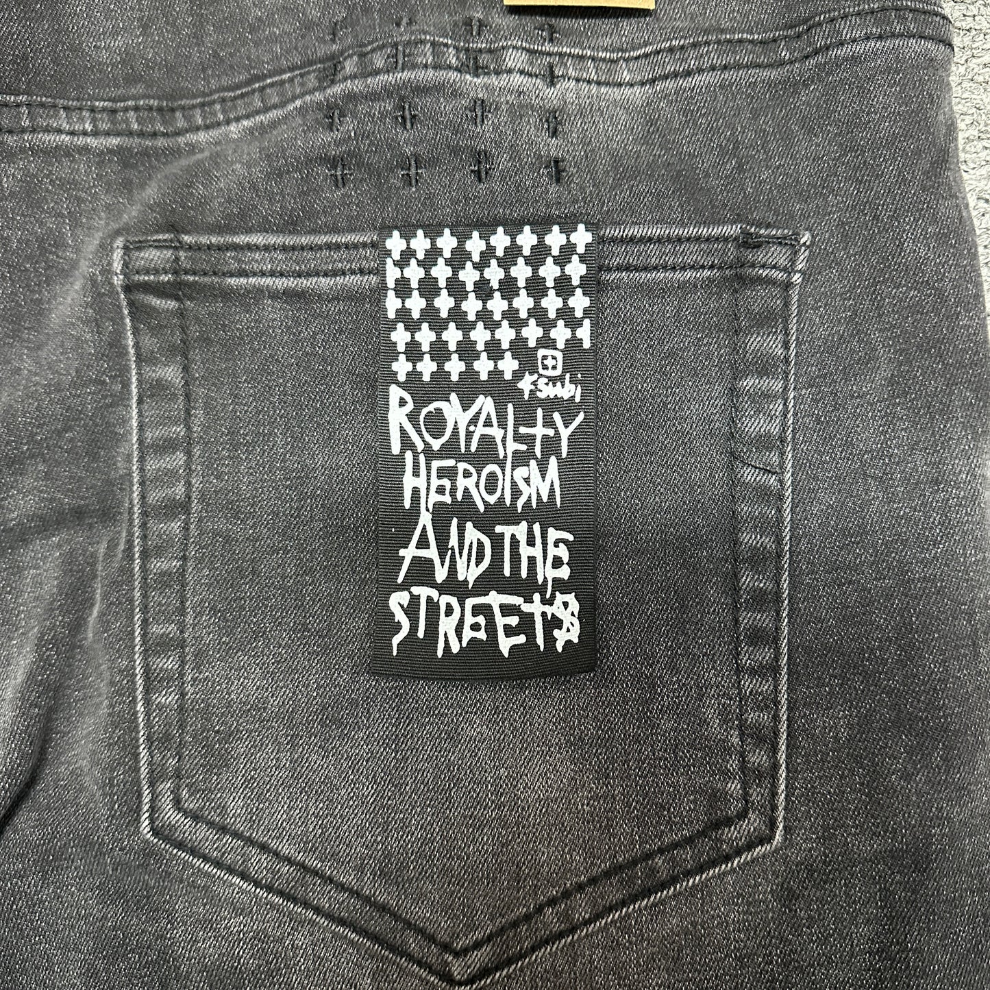 Ksubi Chitch Ripped Slim Jeans Washed Black