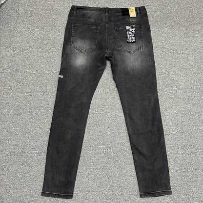 Ksubi Chitch Ripped Slim Jeans Washed Black