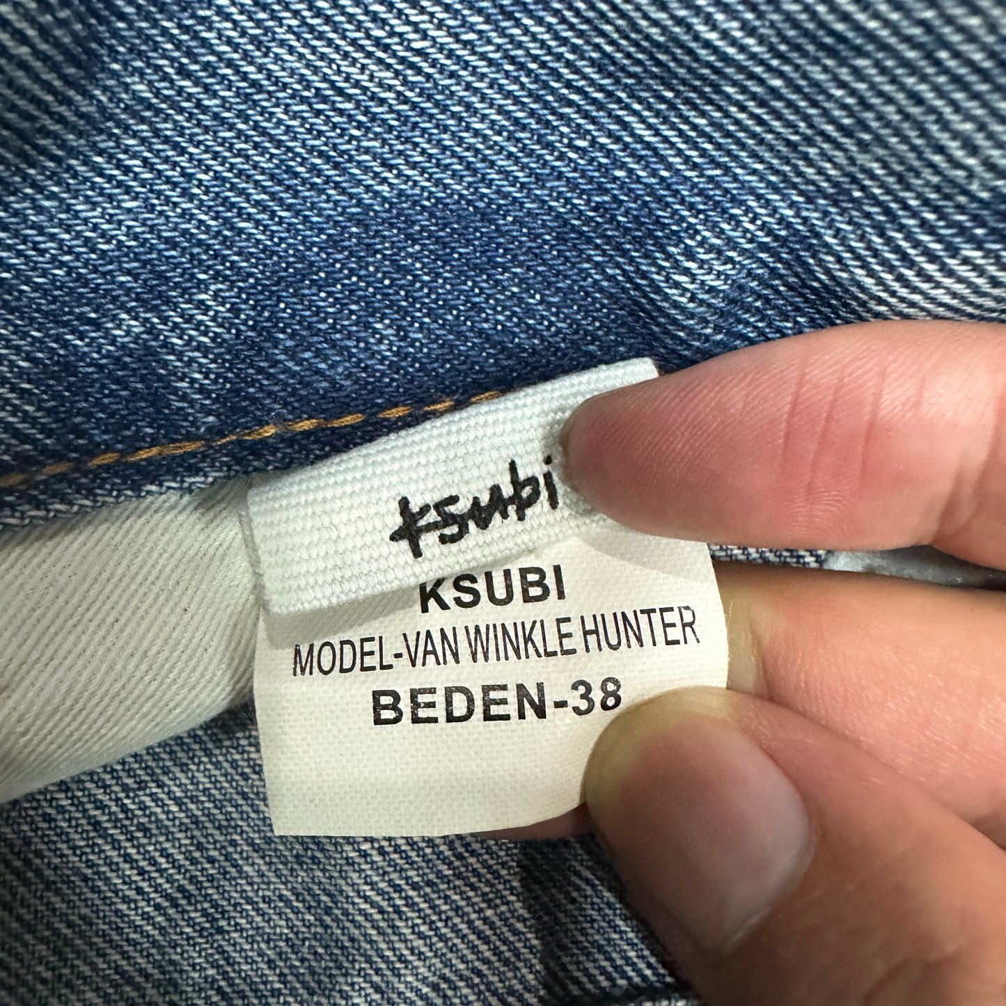 Ksubi Maxx Patchwork Baggy Jeans Light Indigo