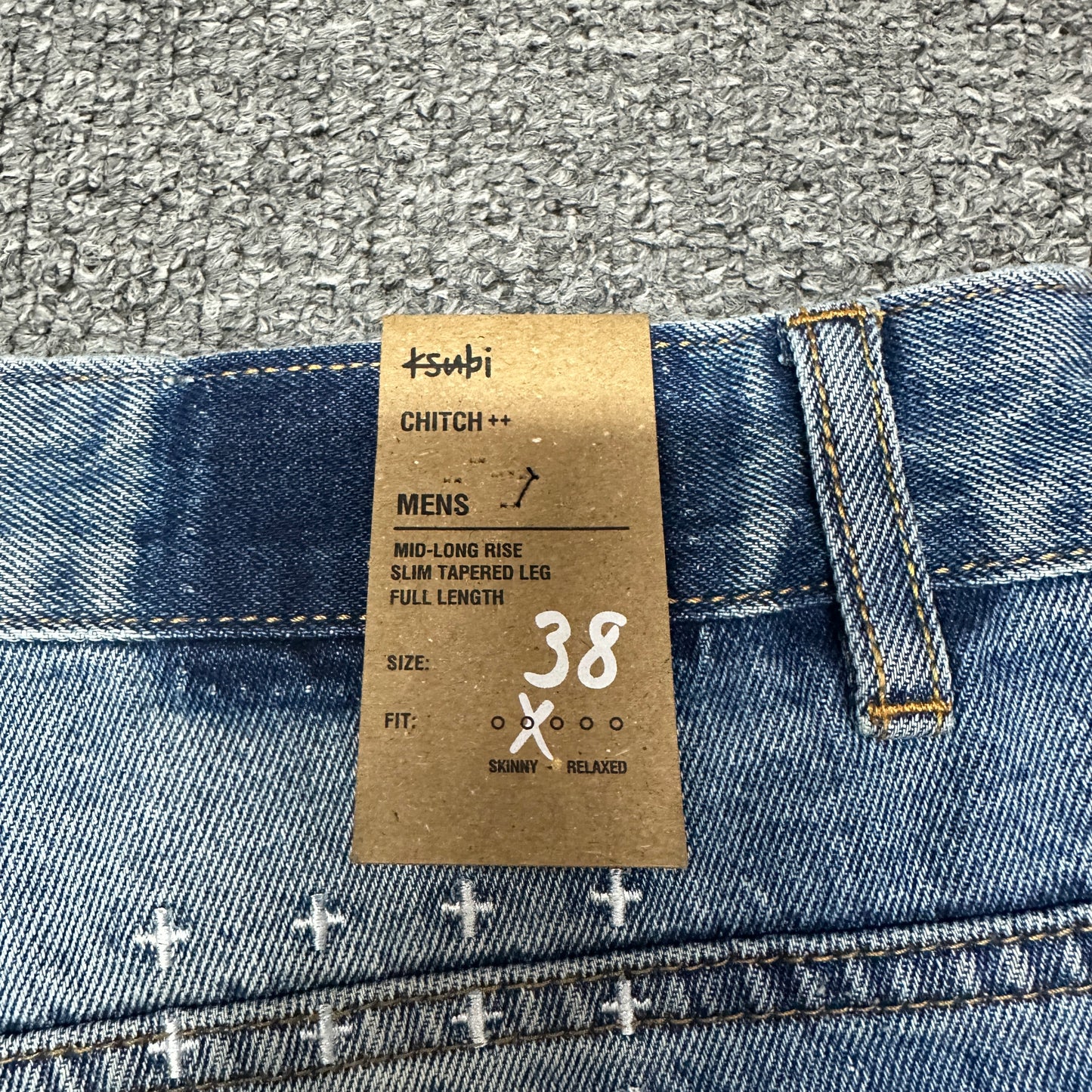 Ksubi Maxx Patchwork Baggy Jeans Light Indigo