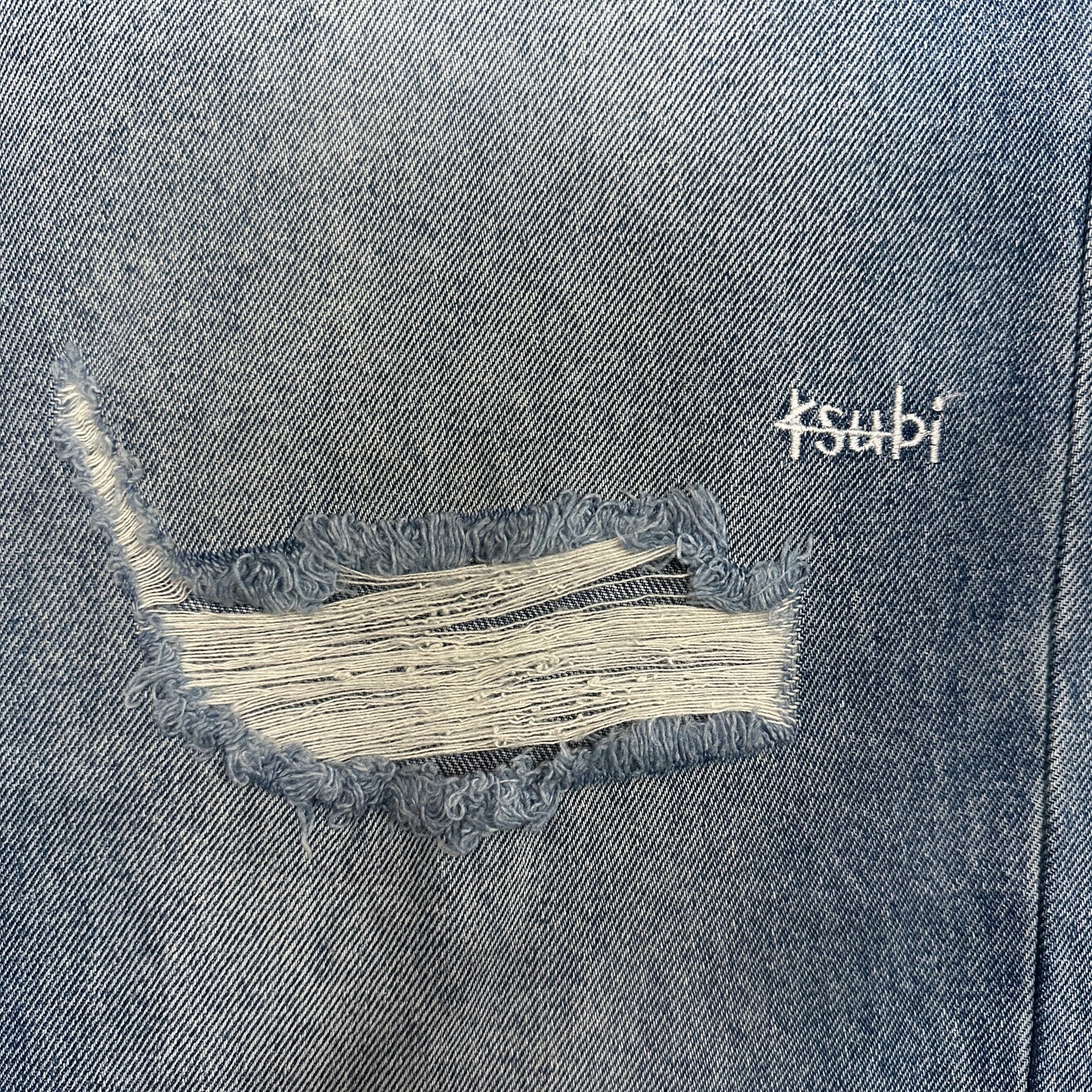 Ksubi Maxx Patchwork Baggy Jeans Light Indigo