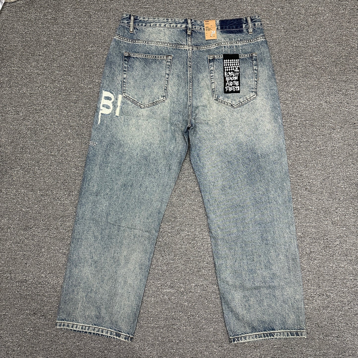 Ksubi Anti K Logo Relaxed Jeans Light Indigo