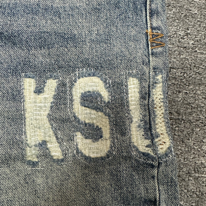 Ksubi Anti K Logo Relaxed Jeans Light Indigo