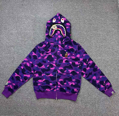 BAPE x Stray Kids BbokAri Shark Full Zip Hoodie