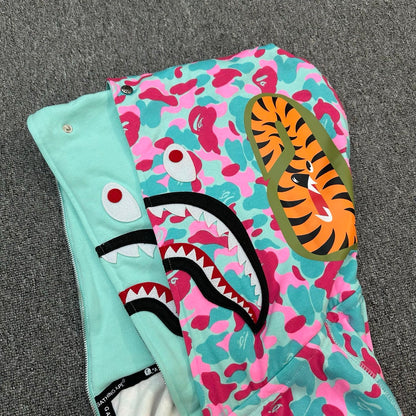 BAPE Color Camo Shark Full Zip Hoodie