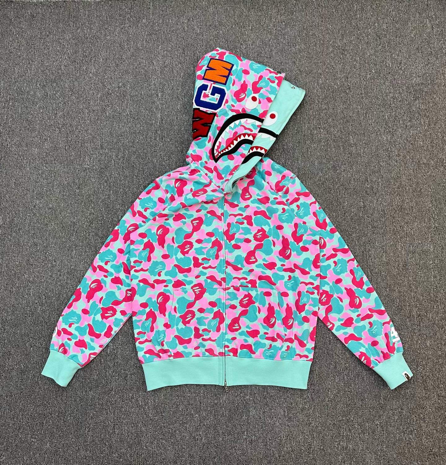 BAPE Color Camo Shark Full Zip Hoodie