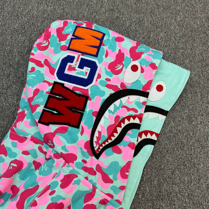BAPE Color Camo Shark Full Zip Hoodie