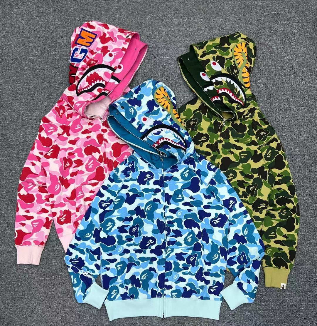 BAPE Color Camo Shark Full Zip Hoodie