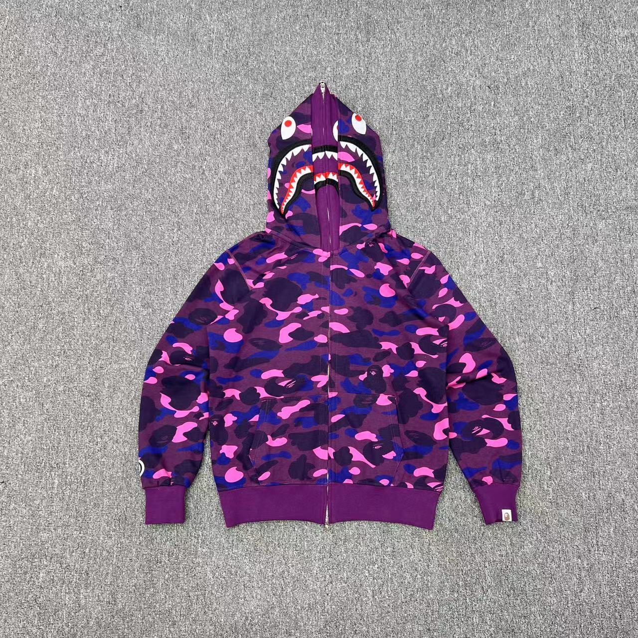 BAPE Color Camo Shark Full Zip Hoodie
