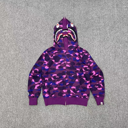 BAPE Color Camo Shark Full Zip Hoodie