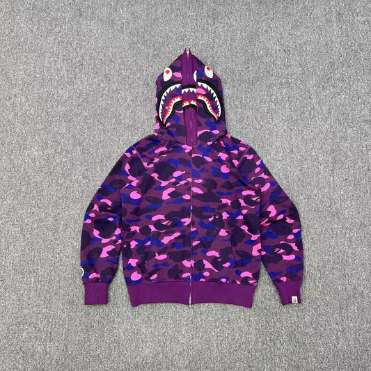 BAPE Color Camo Shark Full Zip Hoodie