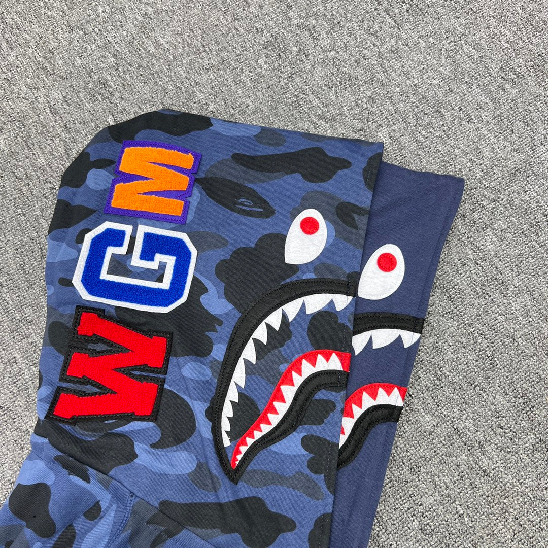 BAPE Color Camo Shark Full Zip Hoodie